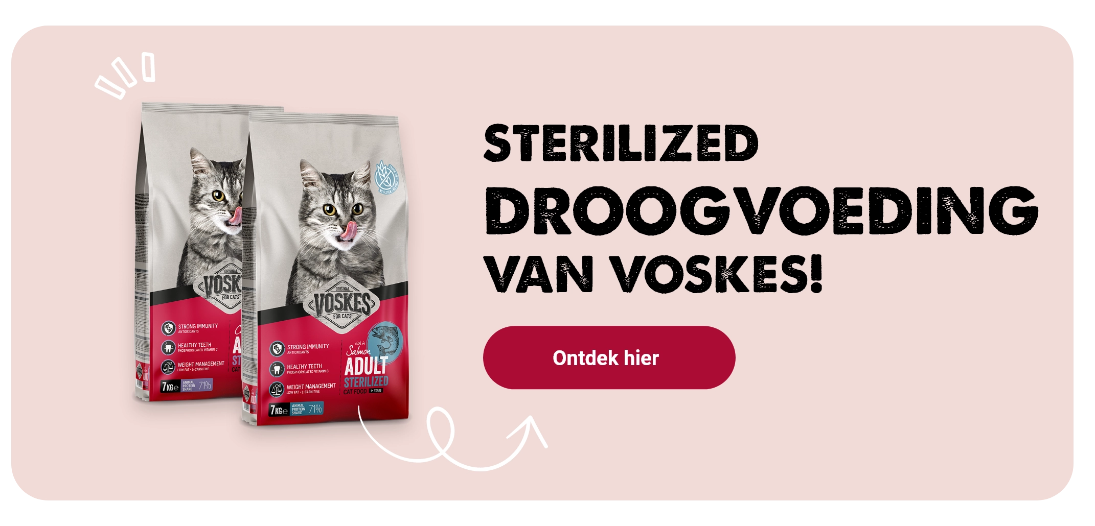 Sterilized droogvoeding van Voskes