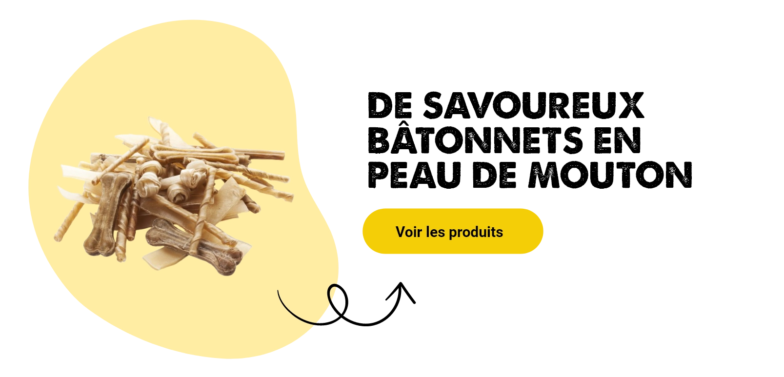 Friandises 100% peau de boeuf de Voskes