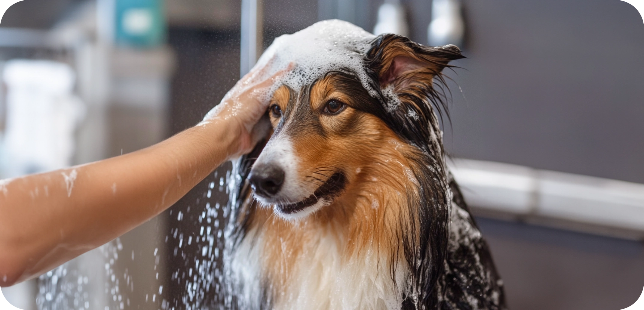 Démêlez les poils avant de laver votre chien